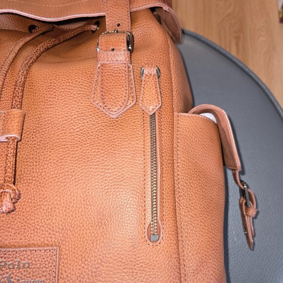 Polo Ralph Lauren Pebbled Leather Backpack (Unisex) - Picture 3 of 12